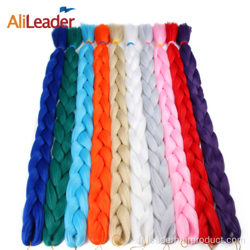 Cheveux synthétiques Jumbo Ultra Braid Crochet pour tressage